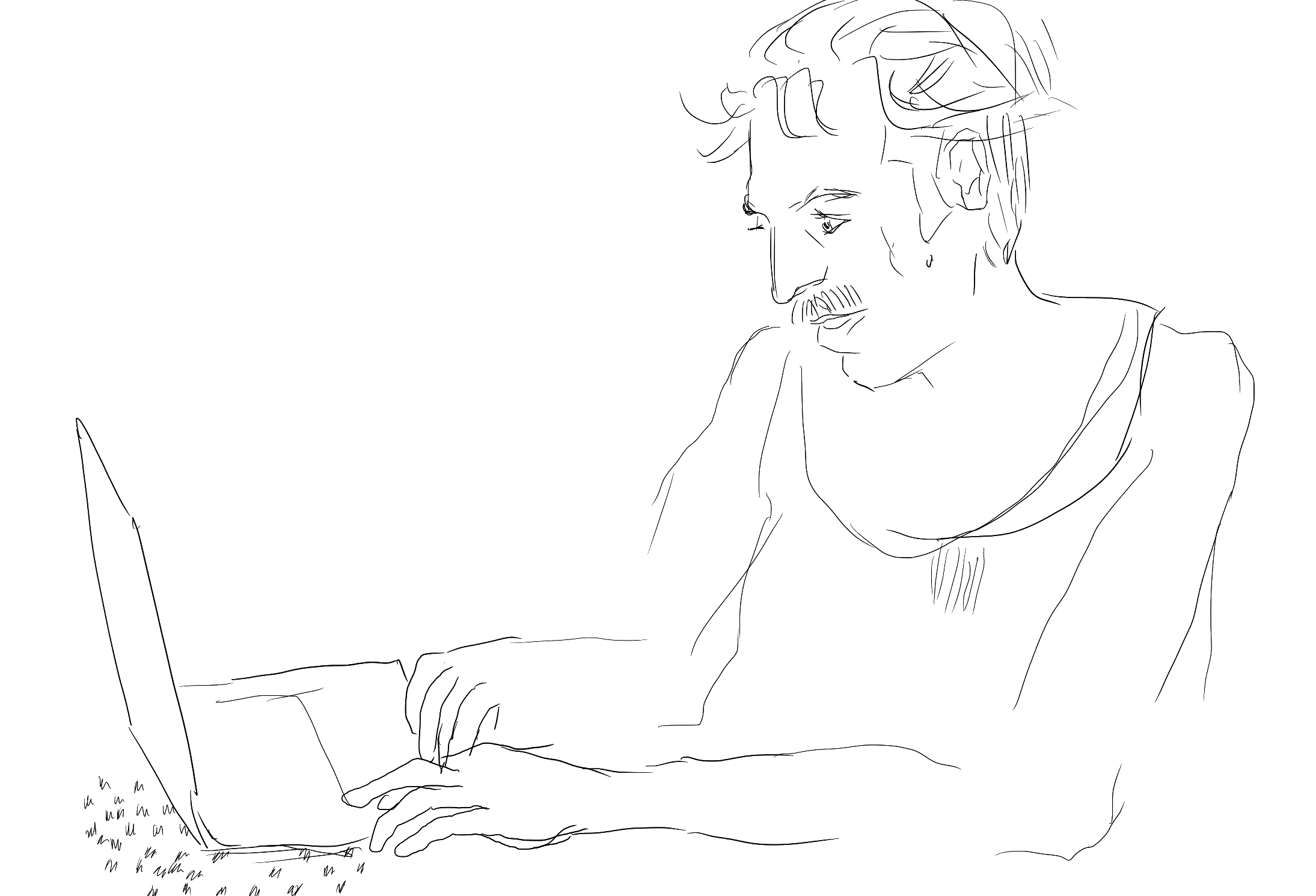 Portrait of Leo Hilsheimer by Mona Mayer